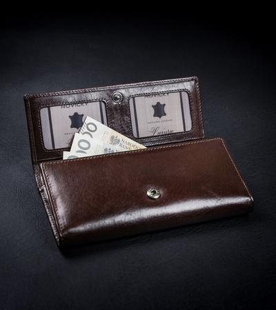 Portfel damski skórzany CPR-8787-BAR Brown