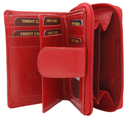 Portfel skórzany RD-41-GCL Red