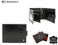 Portfel skórzany RFID ROVICKY 22320L-VT-RVT Black