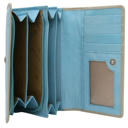PTN KA-24 Sky Blue leather wallet