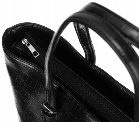 PETERSON PTN IB-01-CRO-9427 Black eco leather bag