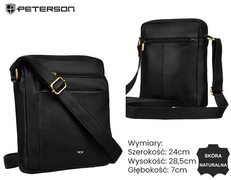 Torba skórzana PTN RIVER-NDM Black