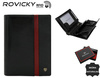 Portfel męski skórzany N62-RVTP-3050 Black-Red