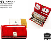 Portfel damski skórzany RH-24A-1-RS Red