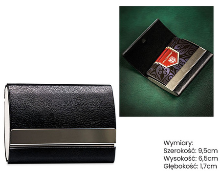 Etui ze skóry eko M6106-NL Black