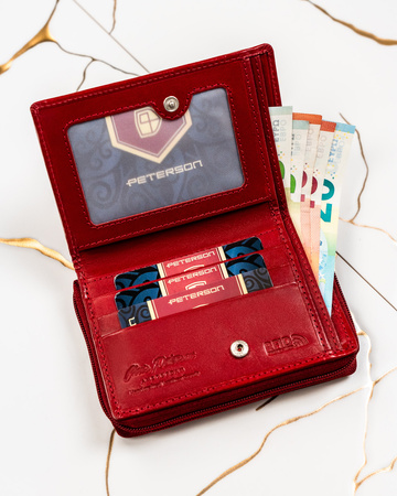 Gift Set: Wallet and Keychain Peterson PTN SET-D-67-KCS RED