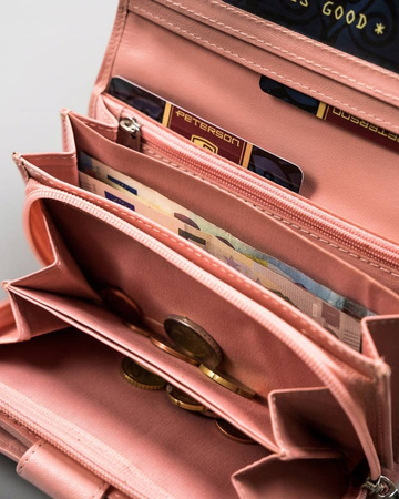 PETERSON PTN RD-21-GCL-Y RFID leather wallet