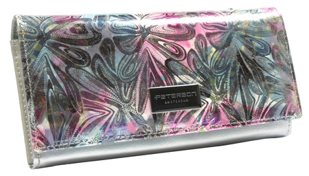 Portfel skóra + PU PTN PX22-1-NPK Pink