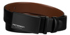 Gift Set: Reversible Men's Leather Belt + 2 Buckles PTN KL-B004 Peterson