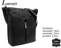 Torebka damska skórzana LR-TSL-01-GVT BLACK