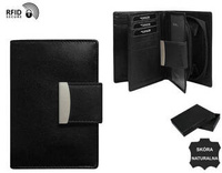 WOMEN'S leather wallet RD-04-GCL-NL Black