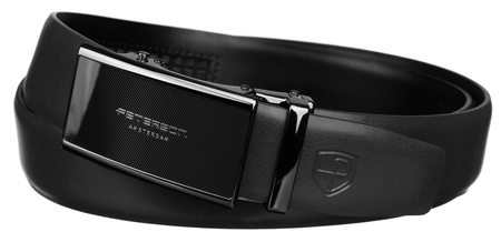 Pasek automat skórzany PTN A008 Black