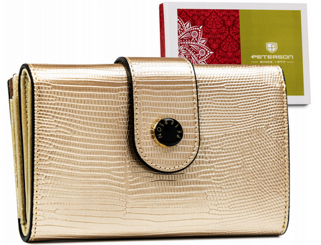 Leather wallet RFID PETERSON PTN LJ-815