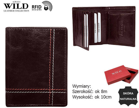 Portfel skórzany RFID ALWAYS WILD N20197-VTK-D