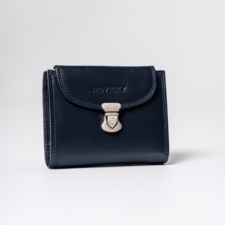 Portfel damski skórzany R-RD-39-GCL Navy