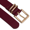 Pasek damski wąski PTN STU-18G1 Burgund
