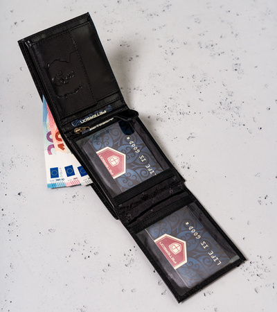 Portfel męski skórzany PTN 304BOB Black