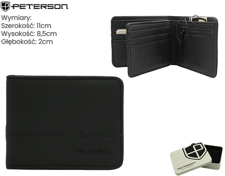 Portfel męski ze skóry PU PTN EH-05Z Black