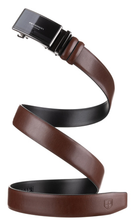 Pasek męski skórzany PTN A021-AB Brown