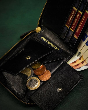 Portfel skórzany RFID PETERSON PTN 1564-CA