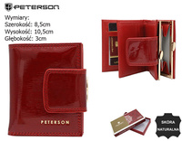 Women's leather wallet PTN 42329-SH Red
