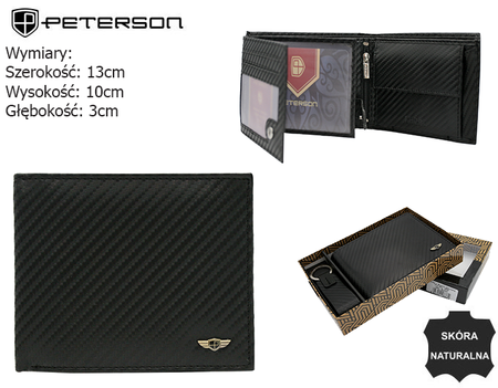 Gift Set: Wallet + Keychain PETERSON PTN PK5-N992