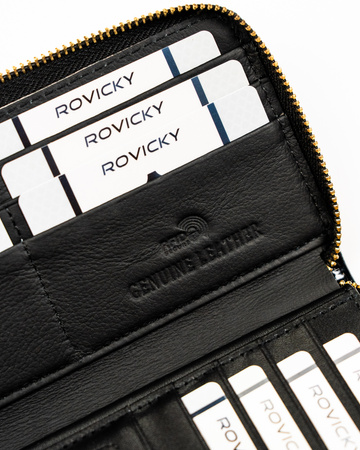 Portfel damski skórzany RH-25-1-RS Black