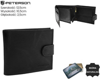 Porfel męski skórzany PTN N992L-LWC Black