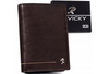 Portfel skórzany RFID ROVICKY N4-CMC R.Brown