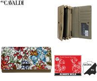 Portfel damski skóra+PU PN27-FL-BL Multi