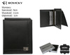 A compact men's money clip made of genuine leather CPR-12-NBAR Black