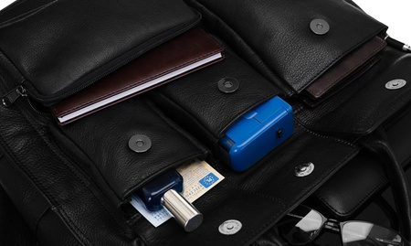 Torba na laptopa skórzana NO LOGO LAP-31701-NDM-NL