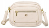 Set: handbag + pouch made from pebbled eco-leather PU R-KP-16-A19 Beige