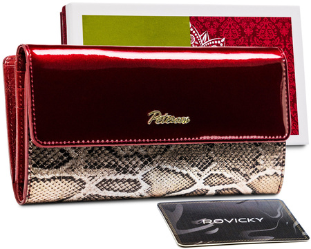 Portfel skórzany RFID PETERSON PTN BS-415