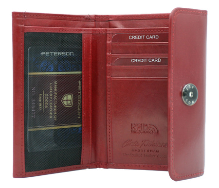 Portfel damski skórzany PTN 27074-TVT Red