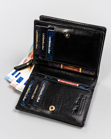 Women's Leather Wallet PTN 2549-BO Black