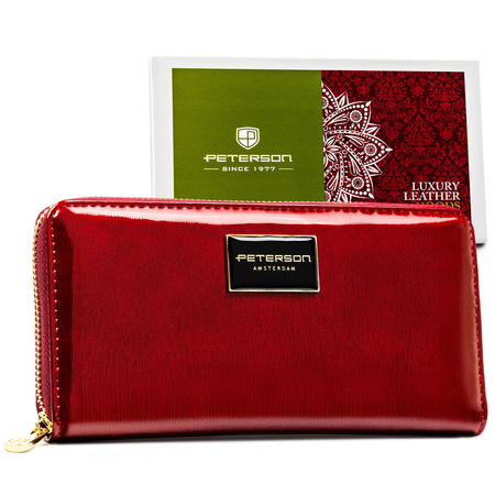 Portfel damski skórzany PTN PH25-1-SH RED