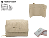 Portfel damski PU PTN 011-HB Beige