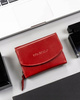 Women's Gift Set: Leather Wallet and Keychain Rovicky R-ZD-604-BG
