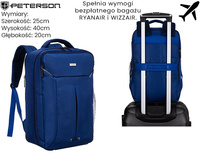 Plecak podróżny PTN BOCIAN Navy