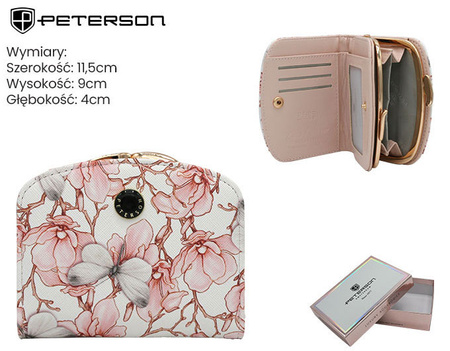 Portfel damski eko PTN 1830-F8 Beige Flower 03