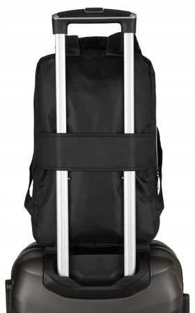 Plecak z poliestru PETERSON PTN BPP-08 Black silver