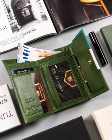 PETERSON PTN RD-18-GCL-S RFID leather wallet
