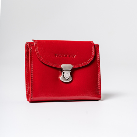 Women's leather wallet R-RD-39-GCL Red