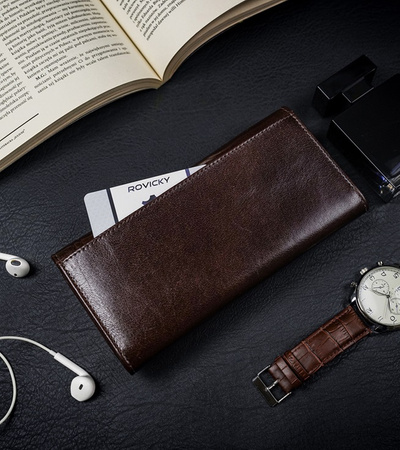 Portfel damski skórzany CPR-8787-BAR Brown