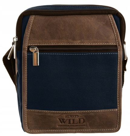 Torba skórzana+canvas  ALWAYS WILD 251-MHC