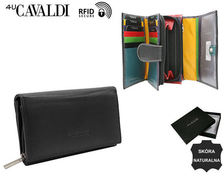 Portfel skórzany RD-21-GCL Black Multi2