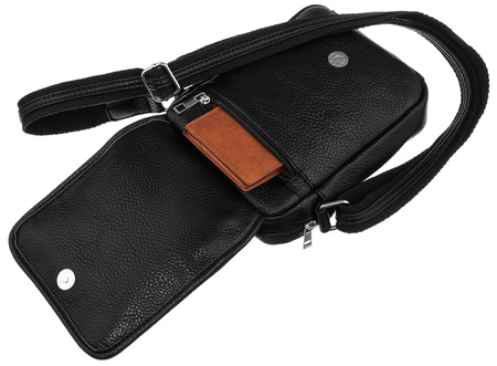 Men's PU bag PTN 1117-MACRO Black