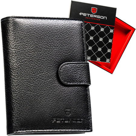 Portfel męski skórzany PTN N4L-SPDM Black