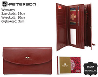 PETERSON PTN 2537-BO RFID leather wallet
